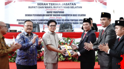 Rapat Paripurna DPRD Nias Selatan: Penyerahan Visi Misi dan Serah Terima Jabatan