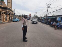 Arus Lalu Lintas Wisata Anyer terlihat lengang, Polres Cilegon tetap Siaga amankan jalur