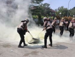 Polresta Tangerang Laksanakan Apel Simulasi Pengamanan Mayday, Hadapi Unjuk Rasa Hari Buruh Internasional