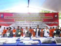 Polda Riau Gelar Pemusnahan Barang Bukti Narkoba