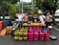 Polsek Pinang Ungkap Kasus Oplosan Gas LPG, Puluhan Tabung Dan Alat Bukti Di Amankan