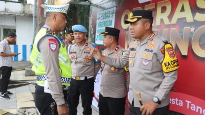 Hari Pertama Operasi Lilin Maung, Kapolresta Tangerang Cek Kesiapan Posko Nataru