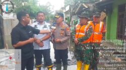 Polsek Jatiuwung Bersama TNI, Pemerintahan dan Warga Gelar Kerja Bakti Cegah Banjir di Periuk Damai